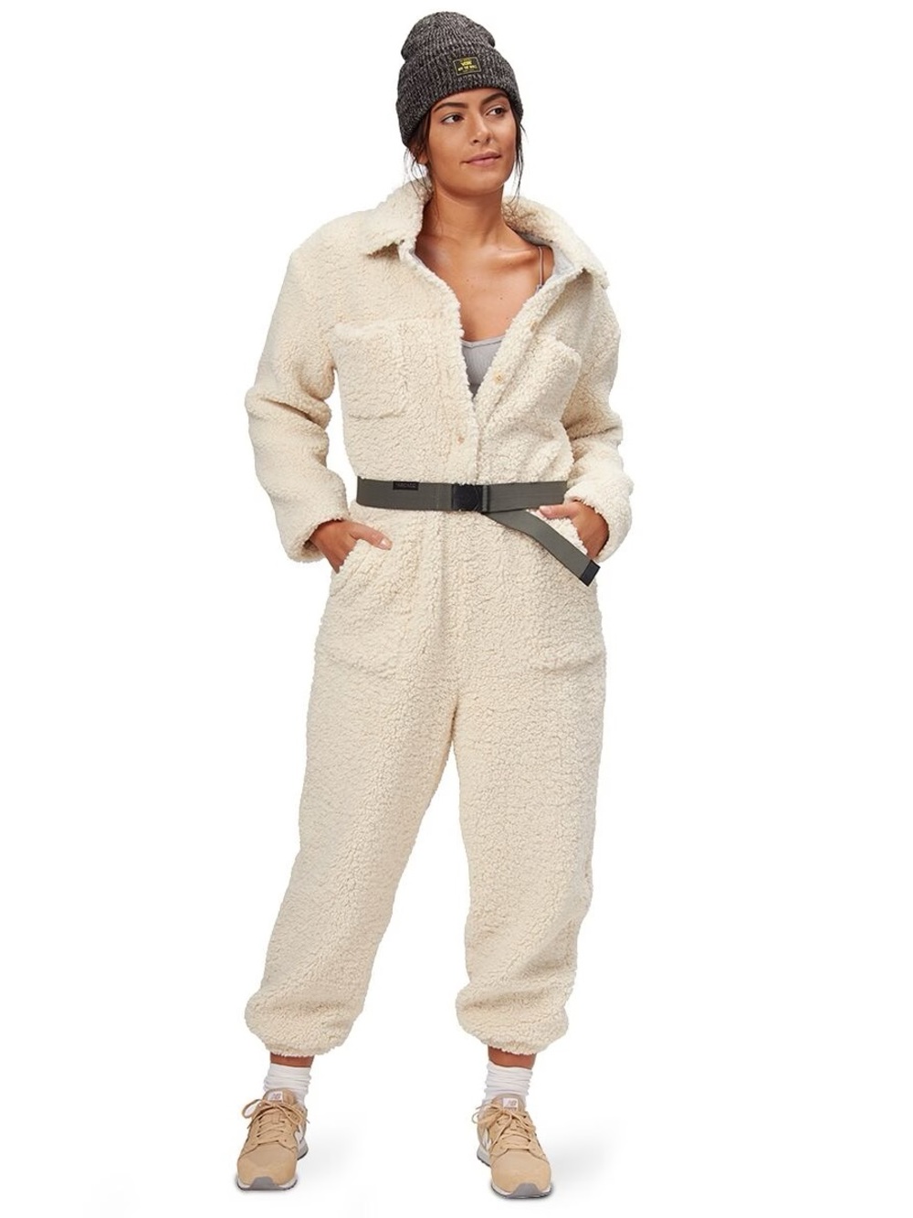 Basin and Range Sherpa Jumpsuit in Turquoise